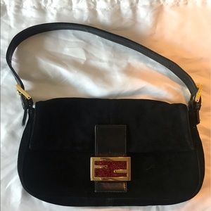 Fendi Suede Baguette